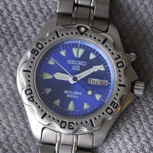 Seiko Kinetic Scuba Divers, 5M23 6B40, SBBW015, AGS, Refurbished, J49